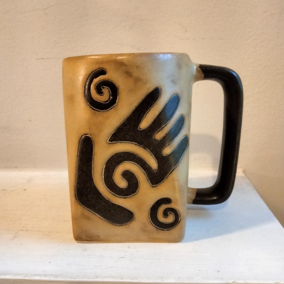 Mara Healing Hand Stoneware mug vintage